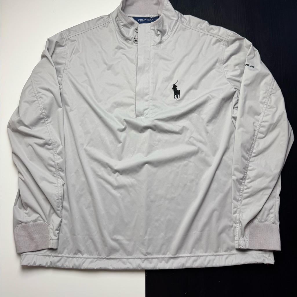 Polo Golf Ralph Lauren Gray Mens Quarter Zip Windbreaker Bug Pony Size Mens 2xl Polo Golf Ralph Lauren Gray Mens Quarter Zip Windbreaker Bug Pony Size Mens 2xl